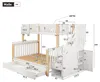 Flieks Etagenbett 90x200cm/140x200cm mit Schubladen, Produktbild-Vorschau 7
