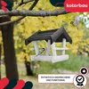 KOTARBAU®mangiatoia per Uccelli 24x30,5x25,5cm Cata Legno Anteprima dell’immagine prodotto 4