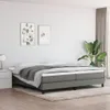 vidaXL Boxspringbett mit Matratze Dunkelgrau 200x200 cm Produktbild-Vorschau 2