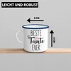 Trendation - Beste Tante Ever Emaille Tasse Geschenk Produktbild-Vorschau 3