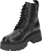 A black lace-up boot with a thick platform sole is shown against a white background. Náhľad obrázku produktu