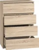 Roe Furniture | Kommode 60 cm - Sonoma - 4 Schubladen - Produktbild-Vorschau 4