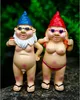 Gnomi da giardino 2-pack divertente giardino figure gnomo Anteprima dell’immagine prodotto 6