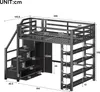 okwish Hochbett Funktionsbett 140x200 mit Produktbild-Vorschau 6