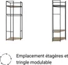 Set di 3 appendiabiti in legno e metallo JUNE Anteprima dell’immagine prodotto 6