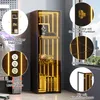 Skleněná vitrína Merax s LED osvětlením, úložná skříňka s Náhled obrázku produktu 5