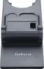 A black Jabra headset charging stand is shown against a light gray background. Produktbild-Vorschau