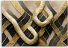 Leinwandbild Textur Glamour Schlangenhaut 90x60 Feeby Gold Produktbild-Vorschau 3