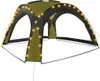 A party tent with LED lights.