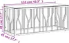 konferenčný stolík vidaXL 110x45x45 cm Nerezová oceľ a sklo Náhľad obrázku produktu 6