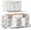Flieks Sideboard Küchenschrank, Anrichte Küchenbuffet mit Produktbild-Vorschau 7