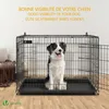VOUNOT® Hundekäfig Klappbar, Hundebox Auto mit Abdeckung & Produktbild-Vorschau 2