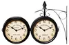 MONZANA Horloge Murale Double Face Noire Voir les images du produit 2