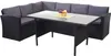 Schwarzes Polyrattan-Lounge-Esstischset dunkelgrau Produktbild-Vorschau 10