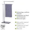 WENKO Handtuch Ständer Halter Stange Freistehend Edelstahl Produktbild-Vorschau 2
