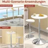 WOLTU Bartisch mit runder Tischplatte höhenverstellbar aus Produktbild-Vorschau 6