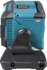 A side view of a teal and black LED work light on a white background. Produktbild-Vorschau