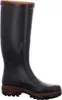 A single black rubber boot with brown accents on a white background. Anteprima dell’immagine prodotto