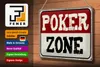 Blechschild Spruch 30x20cm Poker Zone Produktbild-Vorschau 3