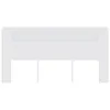 vidaXL Tête de lit avec étagères blanc 200x18,5x104,5 cm Voir les images du produit 3