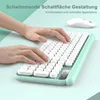 Tastatur Funktastatur mit Maus USB Grün Tastatur Bunt Maus Produktbild-Vorschau 9