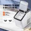 VEVOR 130 W Eiswürfelbereiter Eiswürfelmaschine Edelstahl Produktbild-Vorschau 3