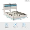 160x200cm Bett mit LED-Beleuchtung, Stauraumbett mit Produktbild-Vorschau 7