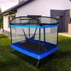 Trampolina dla dzieci z huśtawką i siatką zabezpieczającą Podgląd zdjęcia produktu 1