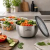 Camolo Profi Edelstahl Schüssel Set mit Deckel zum Backen, Produktbild-Vorschau 6