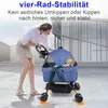 Chariot pour chiens pliable avec sac de transport amovible Voir les images du produit 2