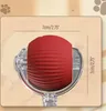 Close-up of a red interactive ball toy for pets, with dimensions indicated. Náhled obrázku produktu