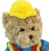 Bär Bauarbeiter aus Plüsch 27x13x34cm Produktbild-Vorschau 4