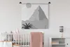 MuchoWow® Wandteppich Wandbehang Illustration - Pyramide - Produktbild-Vorschau 1