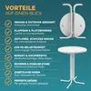 CASARIA Stehtisch klappbar Ø70 cm, Bartisch rund Produktbild-Vorschau 9