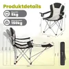 Campingstuhl mit Fußstütze – 2-in-1 Klappstuhl für Camping, Produktbild-Vorschau 8