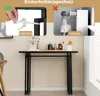 Stolik konsolowy COSTWAY o marmurowym wyglądzie, wąski Podgląd zdjęcia produktu 6