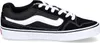 A side view of a black and white Vans sneaker. Voir les images du produit