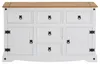 Sideboard CAMPO, Kommode Kiefer massiv, weiß lasiert, 5 Produktbild-Vorschau 3