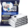 A package of vacuum storage bags with a stack of the bags shown next to it. Produktbild-Vorschau