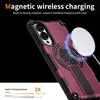 Pre Samsung Galaxy S25 Edge Kickstand MagSafe Hybrid Metal Náhľad obrázku produktu 3