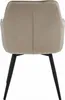 Sedia JORK360 - velluto beige scuro / gambe nere x 2 Anteprima dell’immagine prodotto 8
