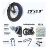 Touroll S3 Faltbares E-Bike 20×3.0 Zoll Fatbike, 65 km Produktbild-Vorschau 5