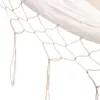Robuste Gartenhängematte, beige Boho-Hängematte mit Produktbild-Vorschau 6