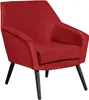 Sessel Kachka Bezug Samtvelour Buche schwarz / ziegel 21068 Produktbild-Vorschau 1