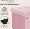 CASARIA® Hocker mit Stauraum Samt Faltbar inkl. Füßen Produktbild-Vorschau 7