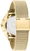 The back view of a gold Tommy Hilfiger watch with a mesh band. Produktbild-Vorschau