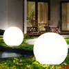 3er Set LED Außen Solarleuchten, Kugel weiß, 15 und 20 cm Produktbild-Vorschau 7
