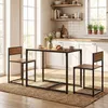 HOMCOM 3-delige eethoekset, keukentafel met 2 stoelen, Productafbeelding-voorbeeld 2