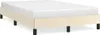 vidaXL Bettgestell ohne Matratze Creme 120x190 cm Produktbild-Vorschau 1