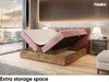 MEBLINI Boxspringbett mit Bettkasten - Gepolstert Produktbild-Vorschau 5